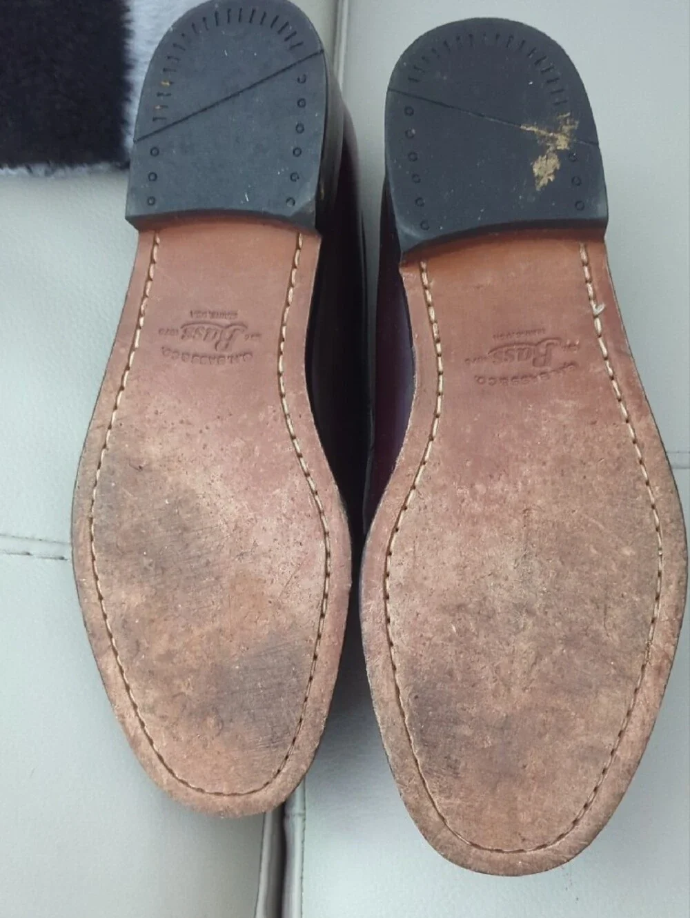 G.H. Bass & Co. polished burgundy